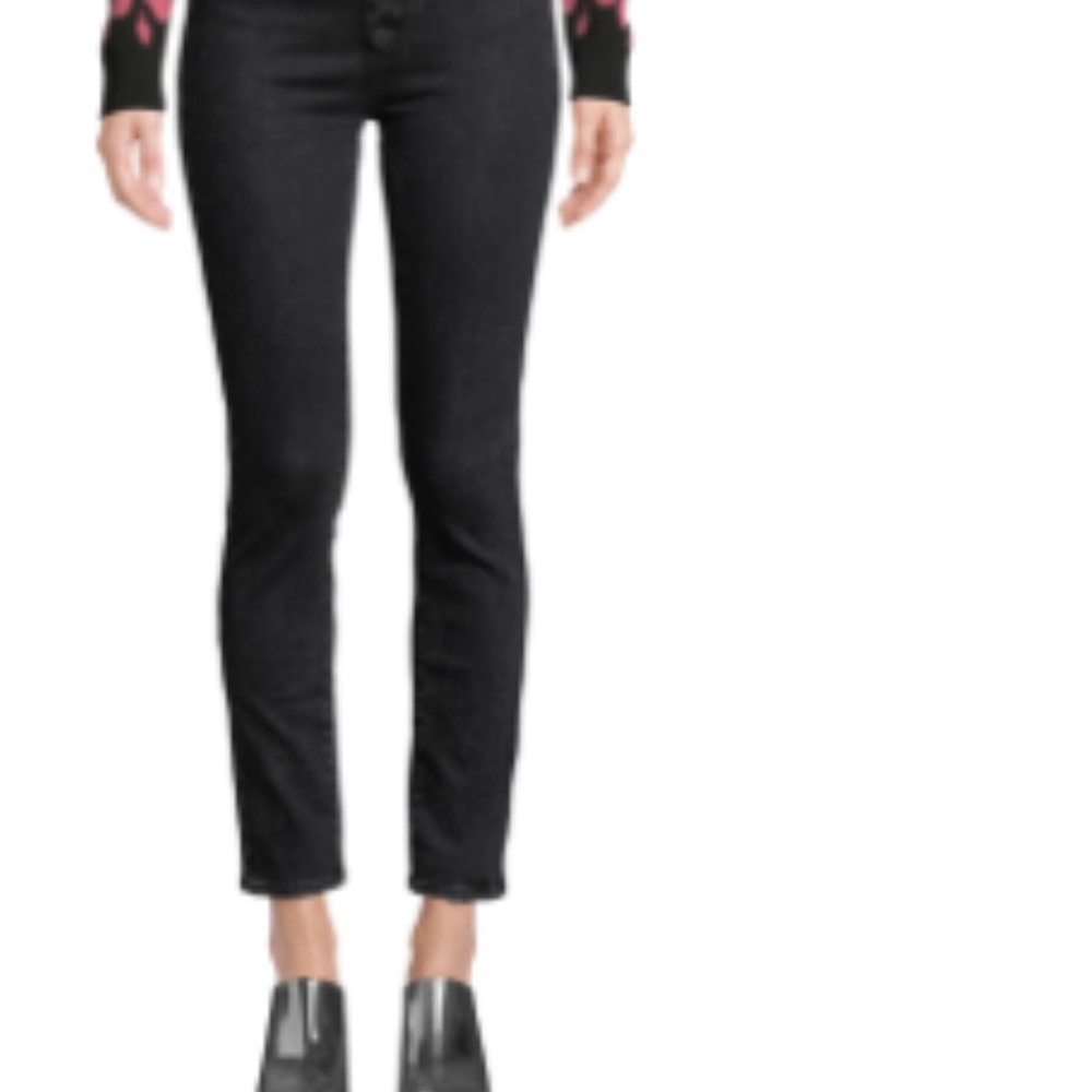 Paige jeans high-waisted Hoxton Pegleg skinnys EUC